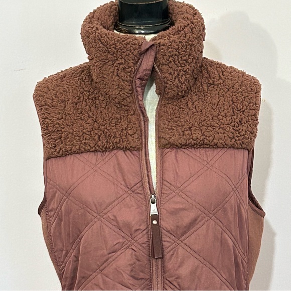 prAna Fleece Quilted Full Zip Vest M - Picture 5 of 11